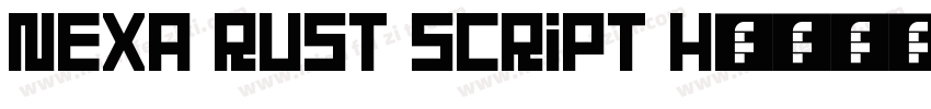 Nexa Rust Script H字体转换